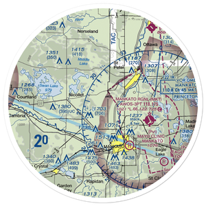 Brinkman Airport (0MN1) VFR Sectional Sticker (30 mile)