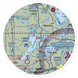 Paul's Seaplane Base (0MN4) VFR Sectional Sticker (20 mile)
