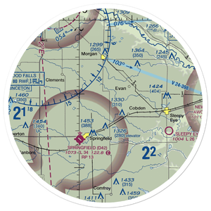 Pankratz Airport (0MN5) VFR Sectional Sticker (30 mile)