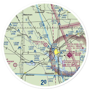Ferros Ranch-Aero Airport (0MO0) VFR Sectional Sticker (30 mile)