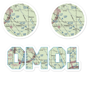 Flying G Airport (0MO1) VFR Sectional Sticker Pack