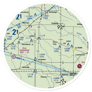 Joe D Lewis Airport (0MO5) VFR Sectional Sticker (30 mile)