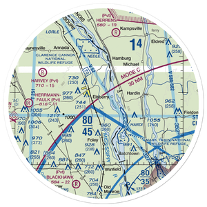 Sloan's Airport (0MO8) VFR Sectional Sticker (30 mile)