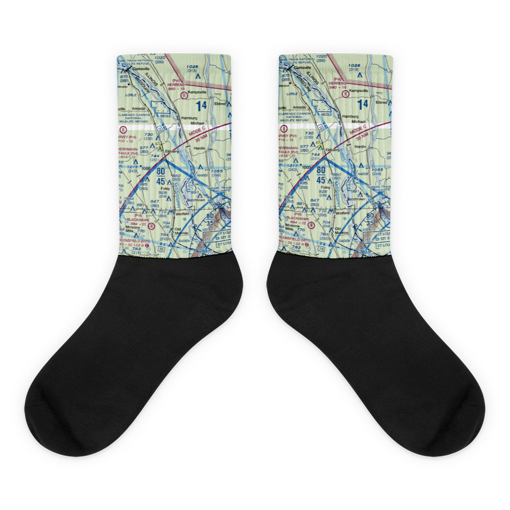 Sloan's Airport (0MO8) VFR Sectional Socks 