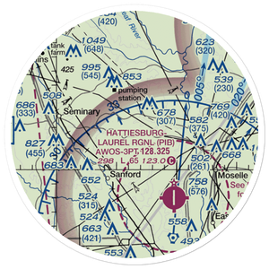 Morgan Field (0MS2) VFR Sectional Sticker (20 mile)