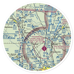 Morgan Field (0MS2) VFR Sectional Sticker (30 mile)