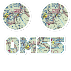 Lewis Air Service Airport (0MS5) VFR Sectional Sticker Pack