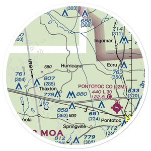 Hale Field (0MS7) VFR Sectional Sticker (20 mile)