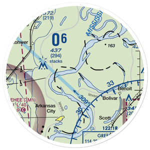 Catfish Point Airport (0MS8) VFR Sectional Sticker (20 mile)