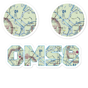 Catfish Point Airport (0MS8) VFR Sectional Sticker Pack