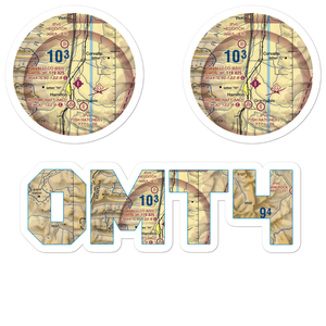 Kimp Airport (0MT4) VFR Sectional Sticker Pack