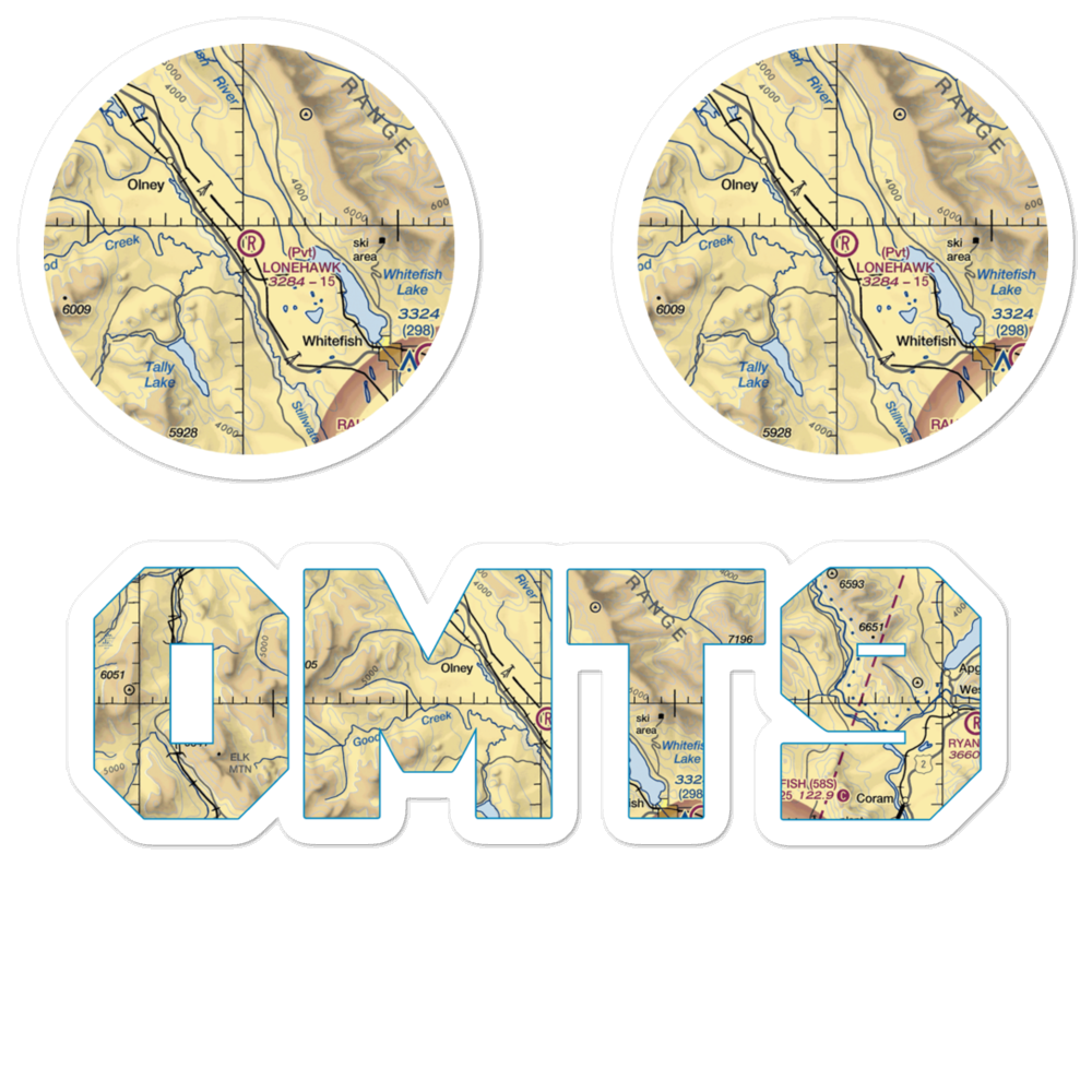 Lone Hawk Airport (0MT9) VFR Sectional Sticker Pack 