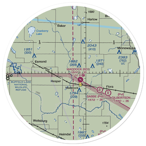 Sorlie Airport (0NA5) VFR Sectional Sticker (30 mile)