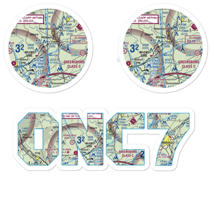Lindsay Airport (0NC7) VFR Sectional Sticker Pack