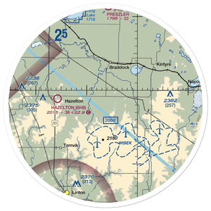 Saville Private Airport (0ND7) VFR Sectional Sticker (30 mile)