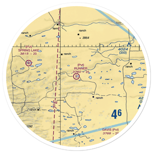 Runner Landing Area Airport (0NE1) VFR Sectional Sticker (30 mile)
