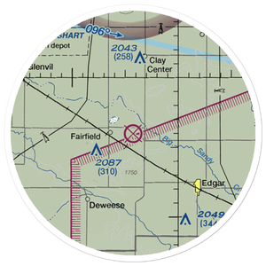 Frager Field (0NE6) VFR Sectional Sticker (20 mile)