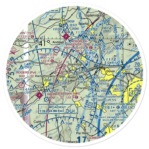 Fla-Net Airport (0NJ5) VFR Sectional Sticker (30 mile)