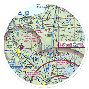 Spring Brook Airport (0NK1) VFR Sectional Sticker (30 mile)