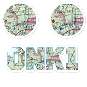 Spring Brook Airport (0NK1) VFR Sectional Sticker Pack