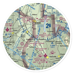 Seven Gullies Airport (0NK3) VFR Sectional Sticker (30 mile)