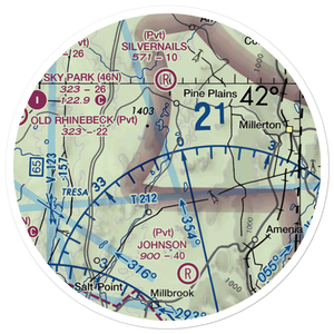 Rocky Reef Farm Airport (0NK8) VFR Sectional Sticker (20 mile)