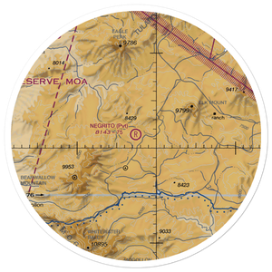 Negrito Airstrip (0NM7) VFR Sectional Sticker (30 mile)