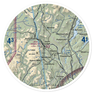 Bennetts Airport (0NY0) VFR Sectional Sticker (30 mile)