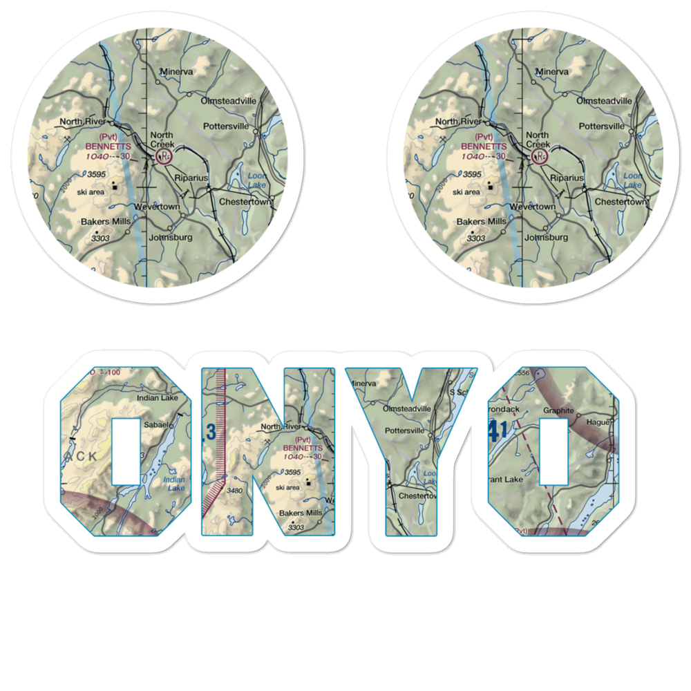 Bennetts Airport (0NY0) VFR Sectional Sticker Pack 