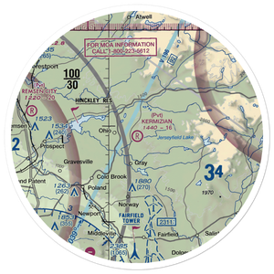 Kermizian Airport (0NY3) VFR Sectional Sticker (30 mile)