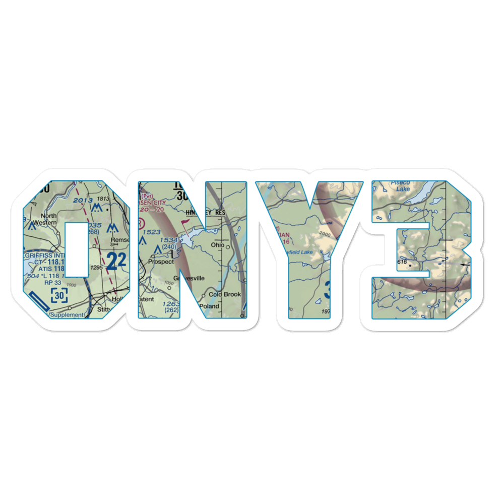 Kermizian Airport (0NY3) VFR Sectional Sticker 