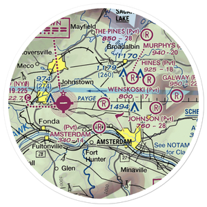 Wenskoski Field (0NY8) VFR Sectional Sticker (20 mile)