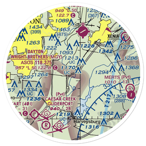 Fry Field (0OH6) VFR Sectional Sticker (20 mile)