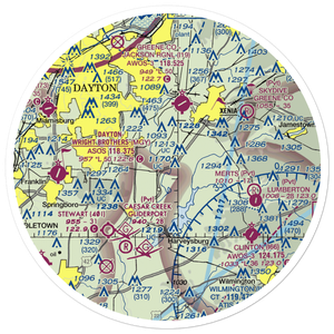 Fry Field (0OH6) VFR Sectional Sticker (30 mile)