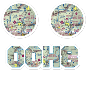 Fry Airport (0OH8) VFR Sectional Sticker Pack