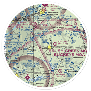 Unger Field (0OI2) VFR Sectional Sticker (30 mile)