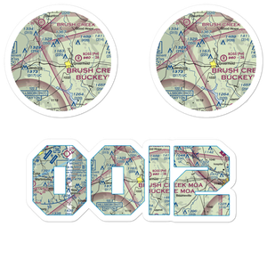 Unger Field (0OI2) VFR Sectional Sticker Pack