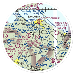 Galloway Airport (0OI3) VFR Sectional Sticker (20 mile)