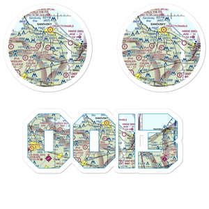 Galloway Airport (0OI3) VFR Sectional Sticker Pack