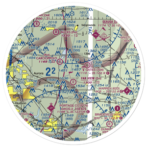 Salt Box Airport (0OI4) VFR Sectional Sticker (30 mile)