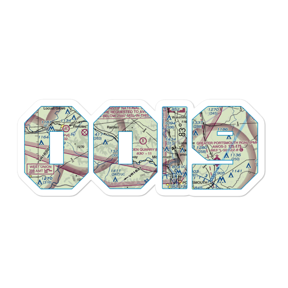 Hidden Quarry Airport (0OI9) VFR Sectional Sticker 