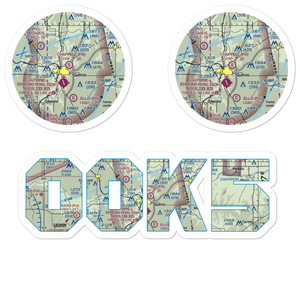 Chappell Airport (0OK5) VFR Sectional Sticker Pack