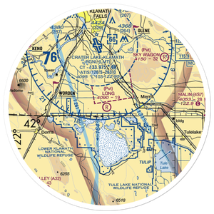 Long Ranch Airport (0OR3) VFR Sectional Sticker (30 mile)