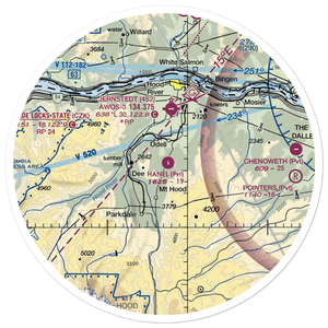 Hanel Field (0OR9) VFR Sectional Sticker (30 mile)
