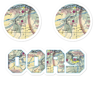 Hanel Field (0OR9) VFR Sectional Sticker Pack