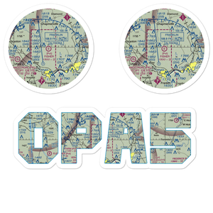 Fisher Airport (0PA5) VFR Sectional Sticker Pack