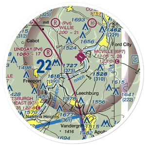 Pete's Water Landing Seaplane Base (0PN1) VFR Sectional Sticker (20 mile)