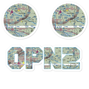 Flying Acres Airport (0PN2) VFR Sectional Sticker Pack
