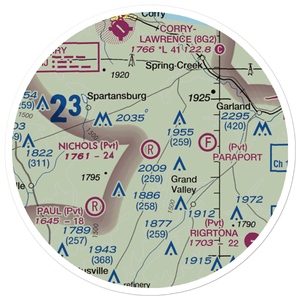 Nichols Airport (0PN5) VFR Sectional Sticker (20 mile)