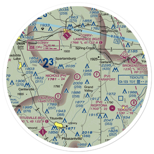 Nichols Airport (0PN5) VFR Sectional Sticker (30 mile)
